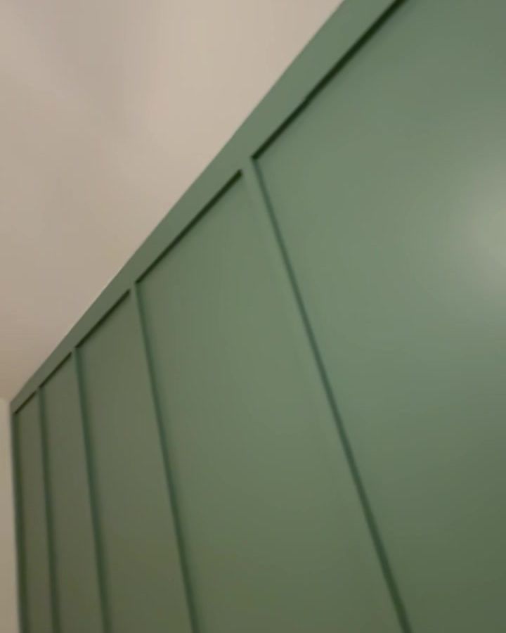 Board-and-batten accent wall