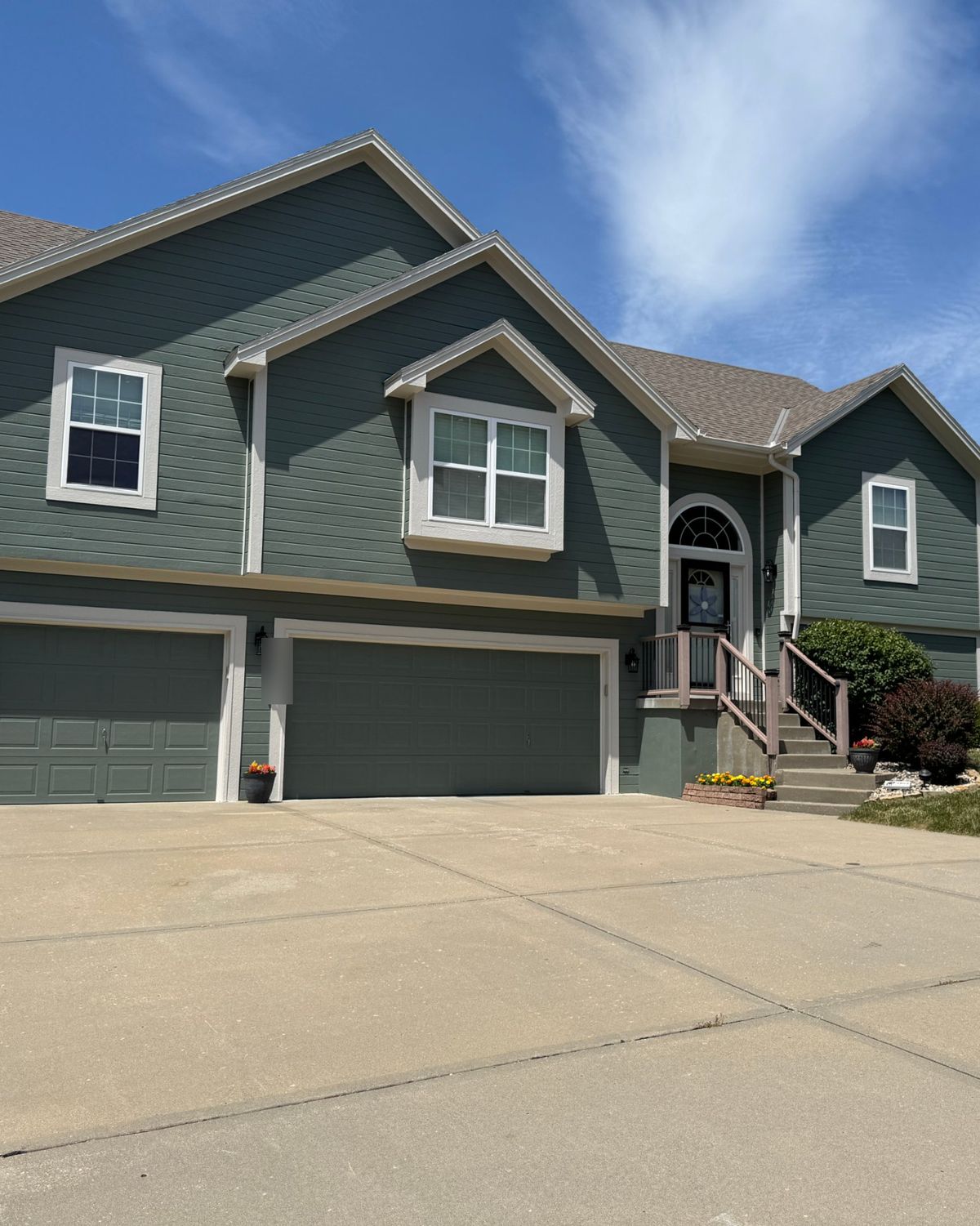 Exterior repaint, siding and trim